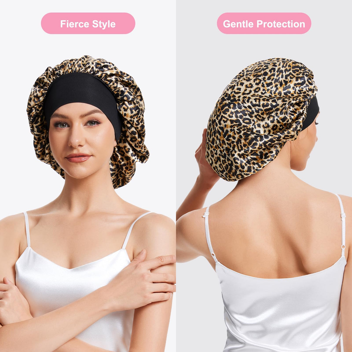 ZHENSILK bonnet elastic band detail offering secure overnight hold
