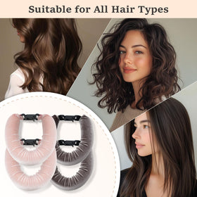 ZHENSILK size scale comparison with ruler, clarifies rod length and suitability for various hair lengths