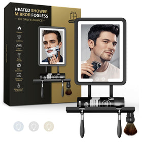 ZHENYEMEI front-mounted mirror showing clear reflection and neat bathroom benefit
