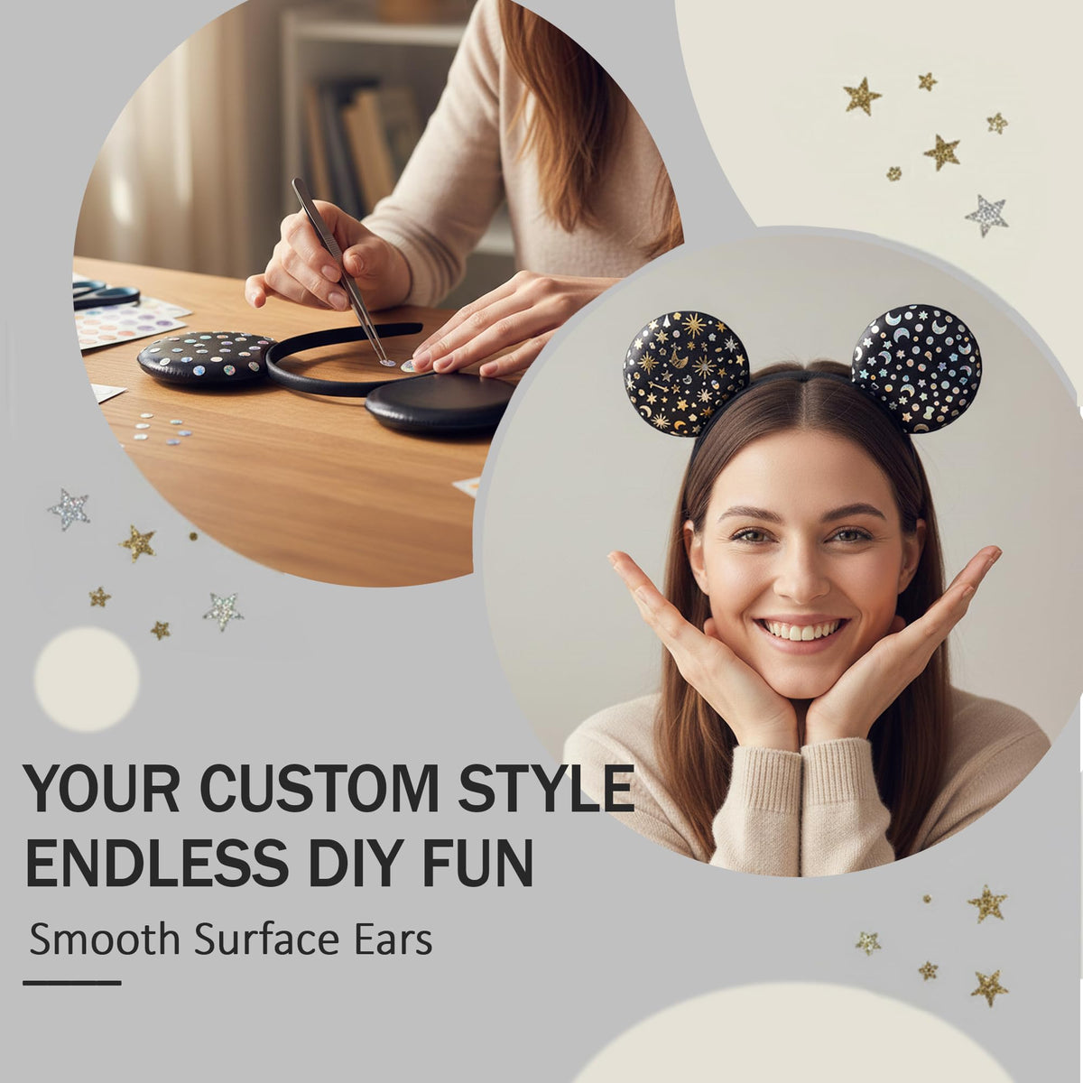 zhezesmila decorated headband example showing DIY customization and personalized style benefit
