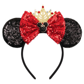 zhezesmila front view showing shiny sequin ears and wearable sparkle benefit