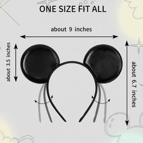 zhezesmila headband next to ruler showing 3.5-inch ear size for travel-friendly scale benefit