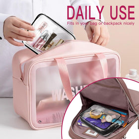 ZHOOGE water beading on pouch surface highlighting waterproof protection for luggage