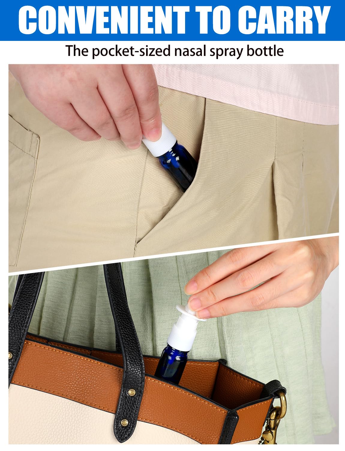 ZHWKMYP bottle in purse showing travel-ready accessibility and portability