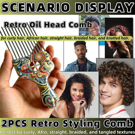 Zijipjy pick detangling curly hair smoothly for lifted, defined texture