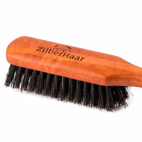 ZilberHaar closeup of soft boar bristles for gentle detangling and conditioning