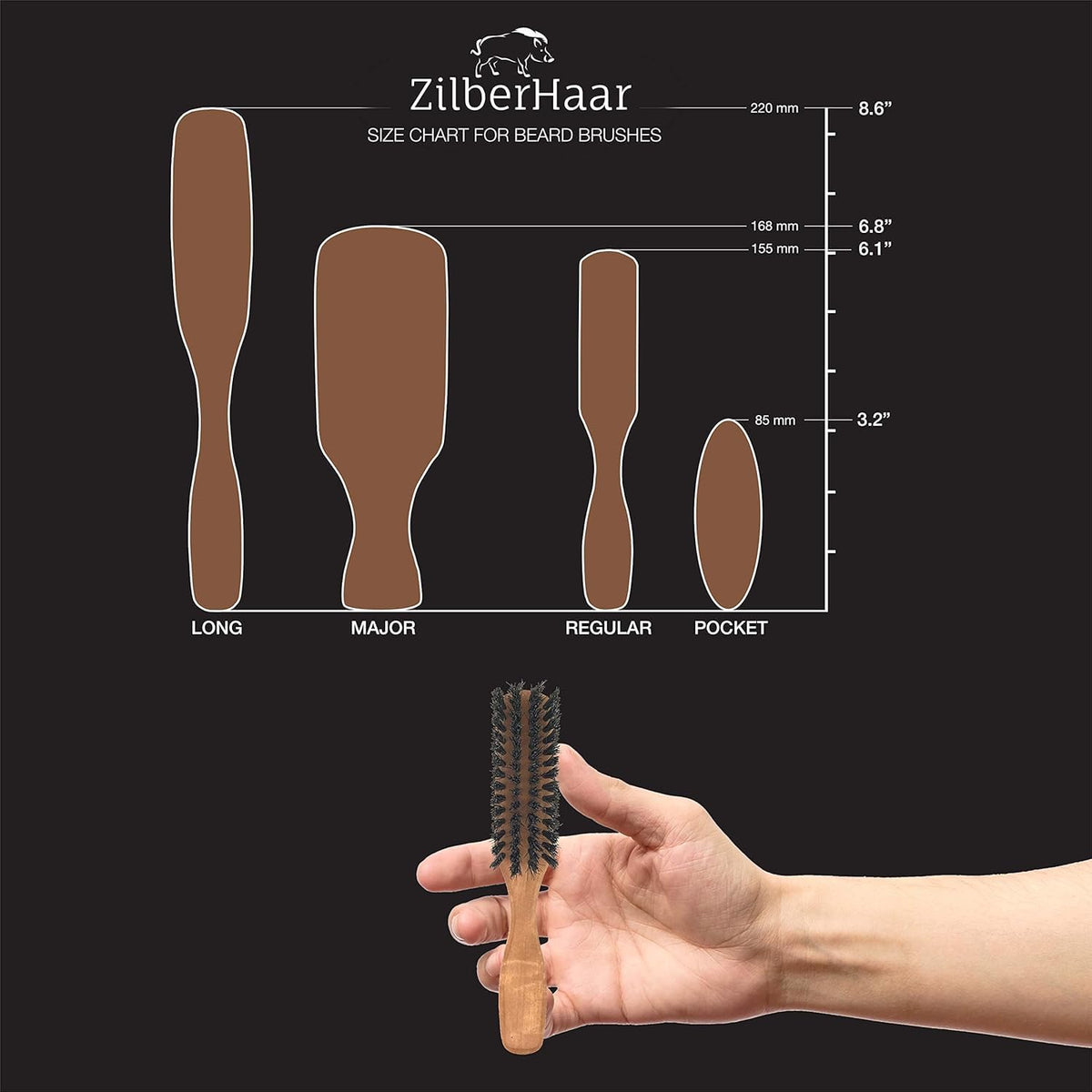 ZilberHaar side profile highlighting ergonomic grip for steady control