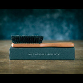 ZilberHaar brush size comparison against ruler showing compact 6-inch travel-friendly length