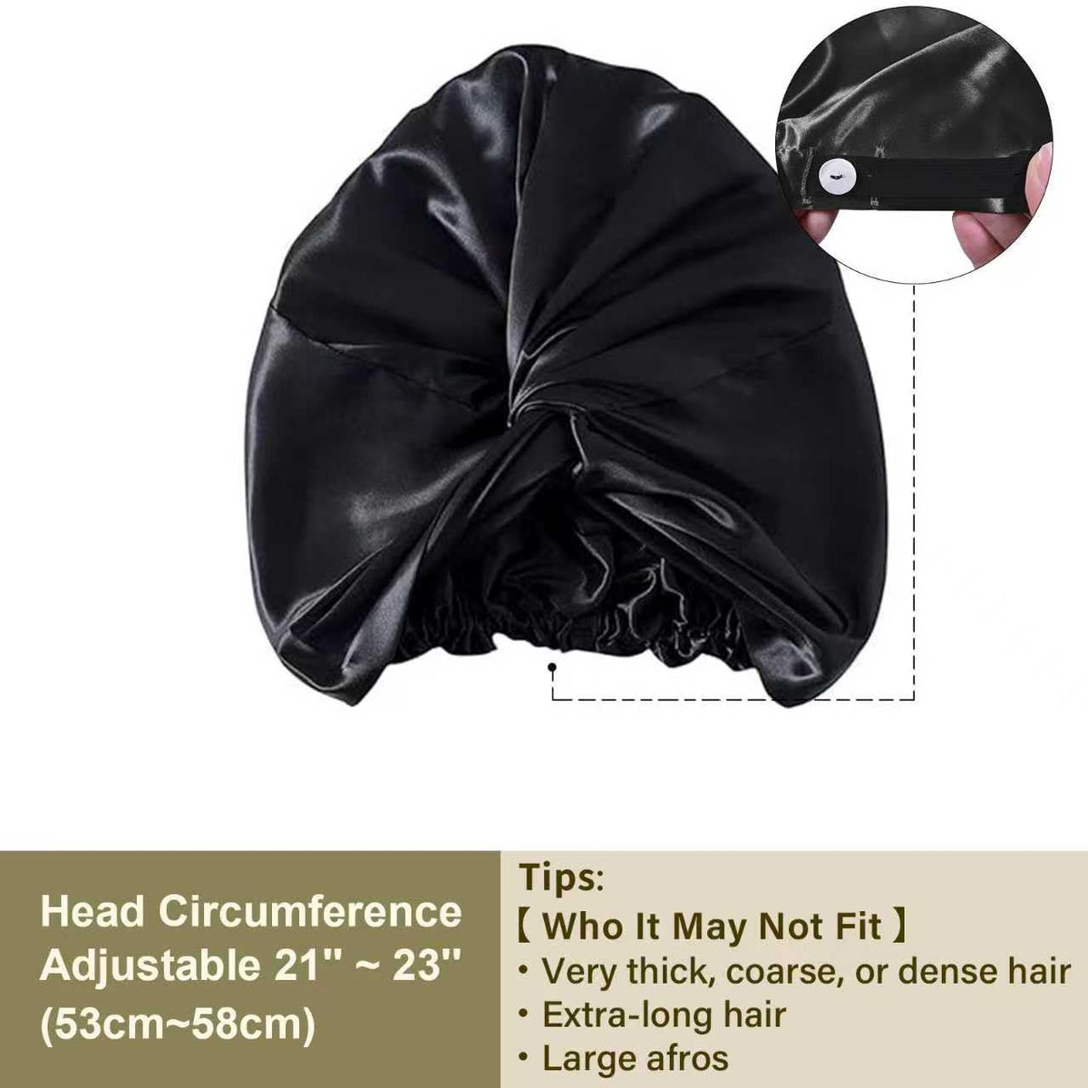 ZIMASILK model sleeping comfortably wearing the bonnet to protect hair
