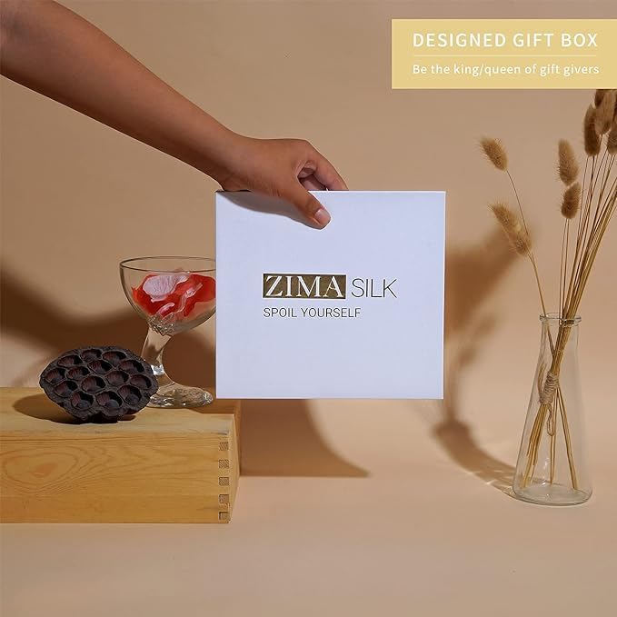 ZIMASILK packaging staged as gift to emphasize premium presentation