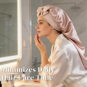 ZIMASILK bonnet beside ruler for size and scale clarity and planning