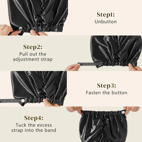 ZIMASILK bonnet during gentle wash to show easy-care and maintenance