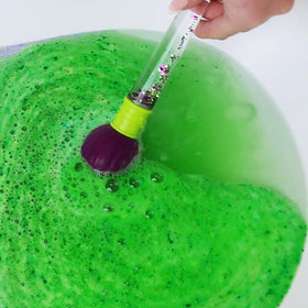 ZIMPLI close-up of bath bomb texture, highlighting fizzing, moisturising ingredients