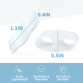 Detail of Zinyakon two-hole design that secures the spacer around the small toe