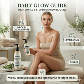 Ziolam Elycura staged in bathroom to show post-shower hydration routine