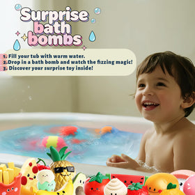 Zippytots bath bomb fizzing in tub producing colorful bubbles and light fragrance for fun