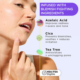 ZitSticka patch applied on cheek demonstrating discreet coverage