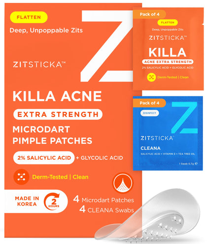 ZitSticka front pouch showing product name and benefits