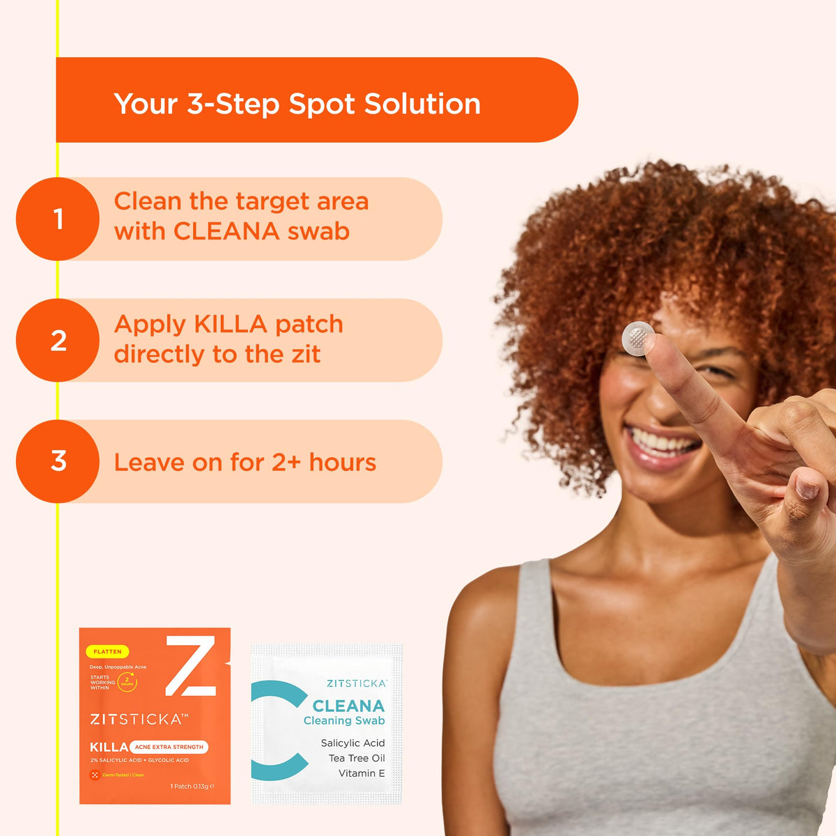 ZitSticka ingredient label highlighting 2% salicylic acid potency