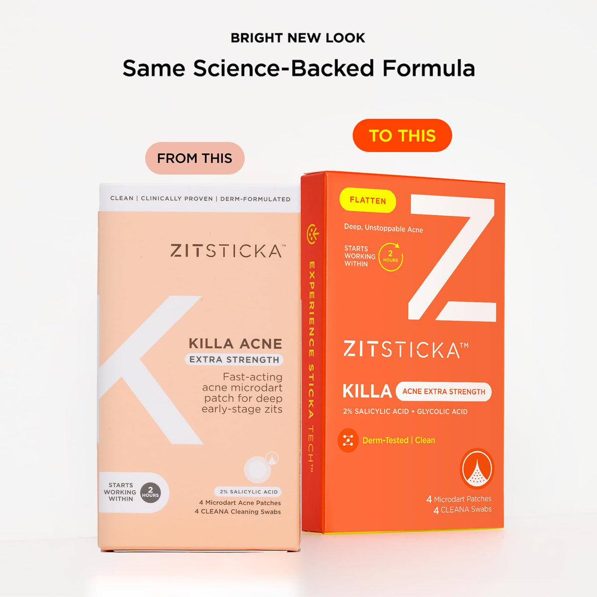 ZitSticka patch on skin application demonstrating discreet coverage