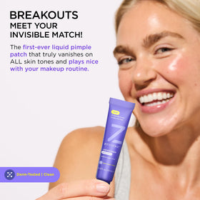 ZitSticka tube dispensing gel demonstrating easy, precise application