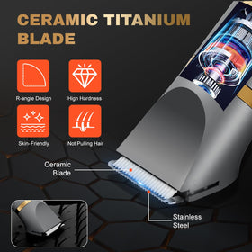 Zivelier titanium blade close-up highlighting smooth edges and gentle shave benefit