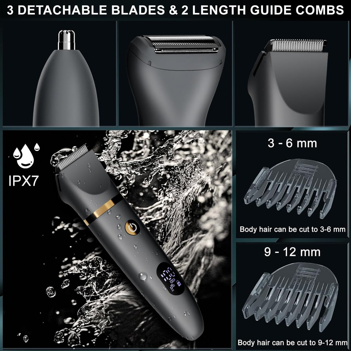 Zivelier removable heads separated to show easy rinsing and hygienic cleaning