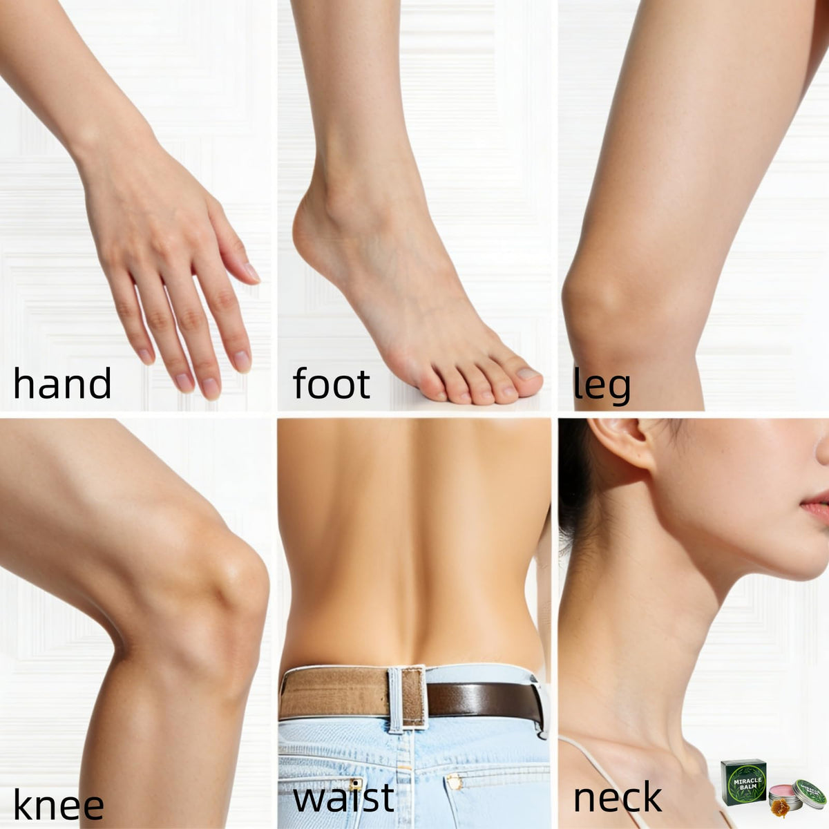 Ziweilianlian balm texture close-up illustrating smooth spreadability and quick absorption