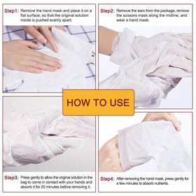 ZIXAOK gloves worn overnight on nightstand for extended hydration