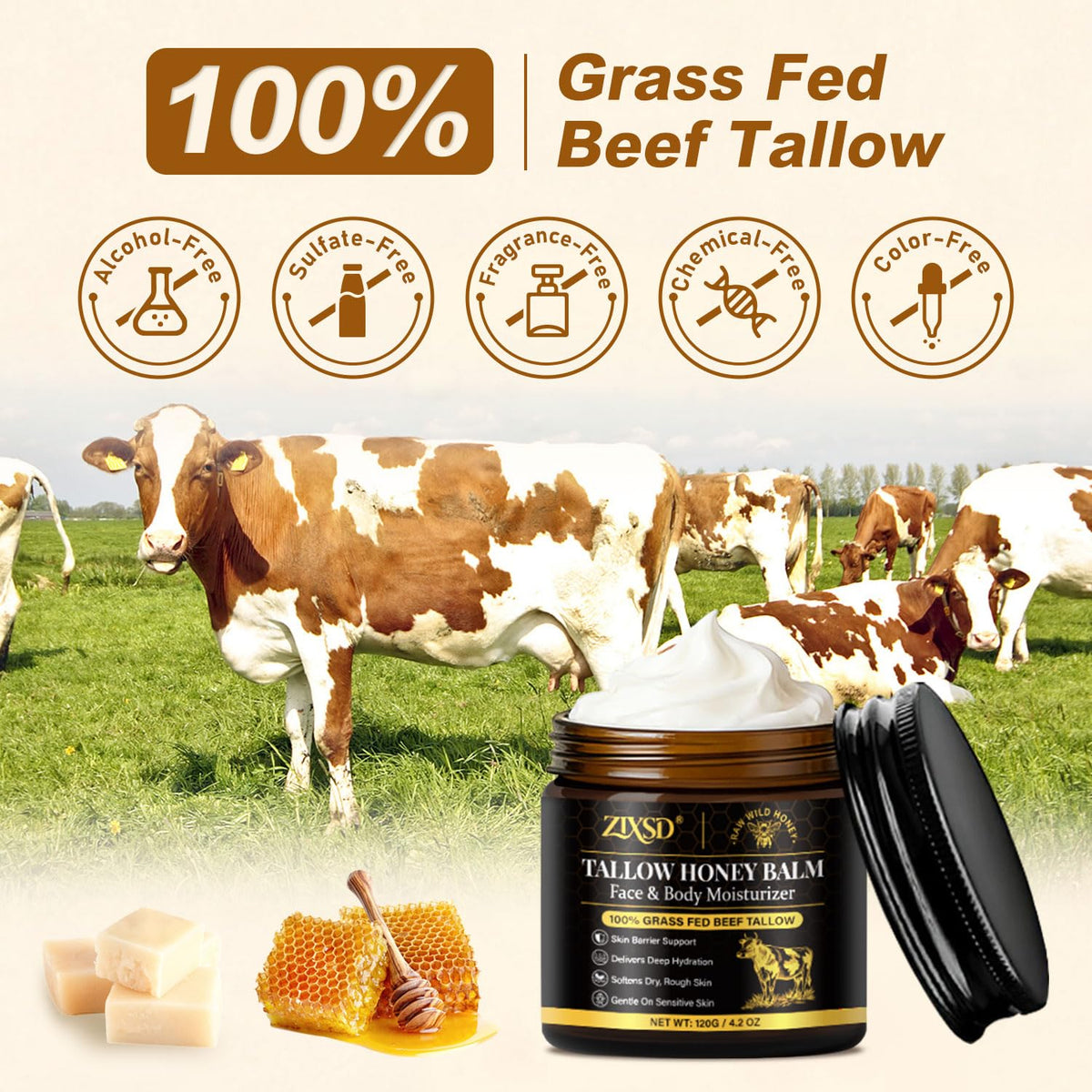 ZIXSD balm used on elbow and foot showing intensive dry-skin care