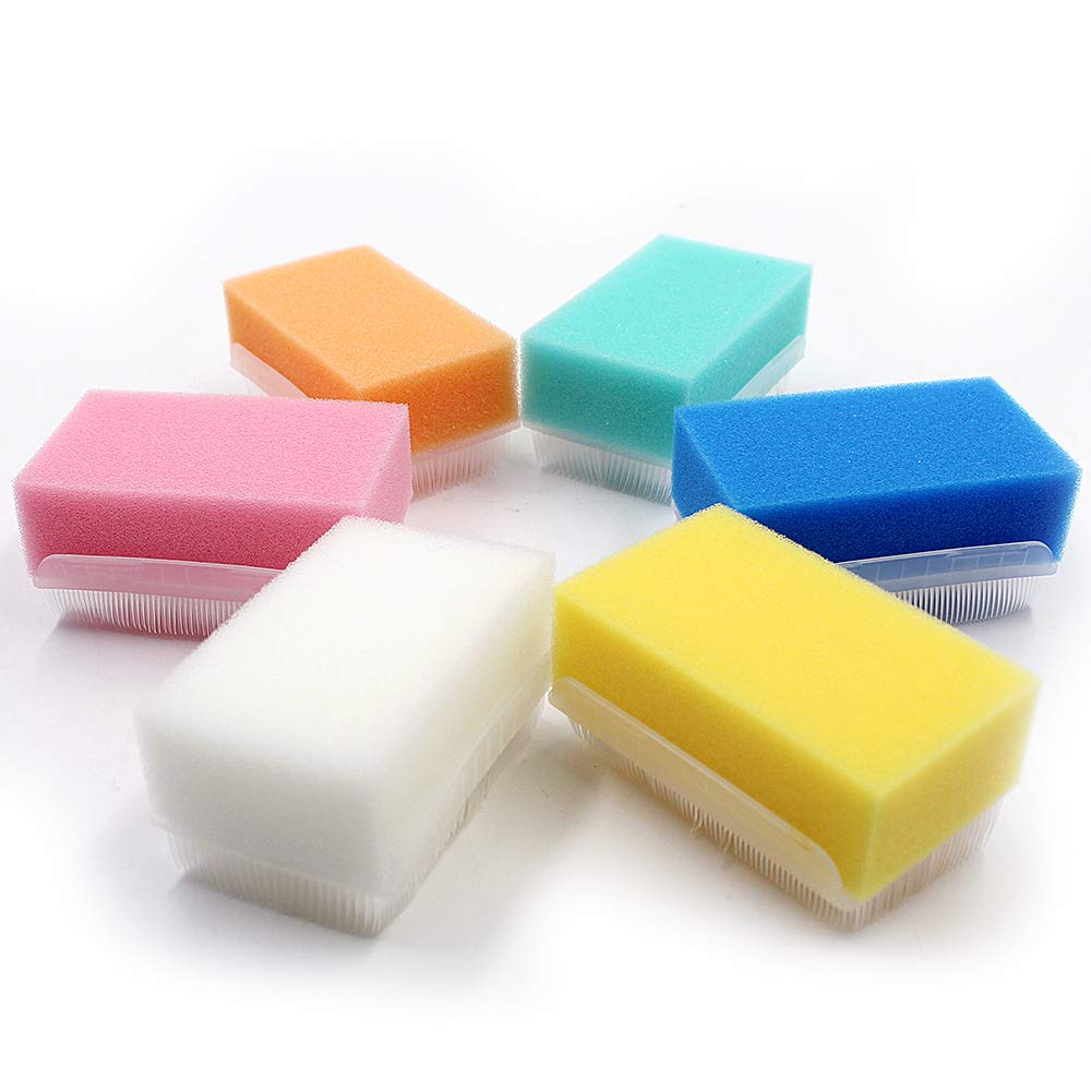 ZIZNBA close-up of foam bristles highlighting soft gentle texture