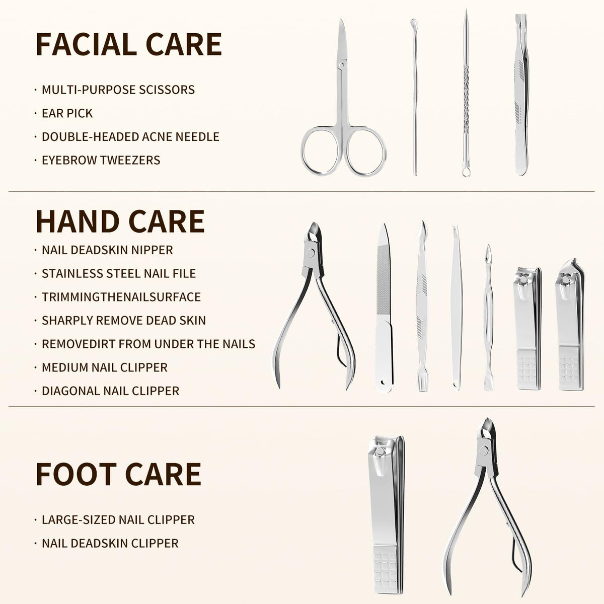 ZIZZON nail clipper close-up showing sharp stainless-steel edge for precise trimming