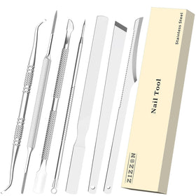 ZIZZON front packaging showing the full 7-piece pedicure kit and convenience