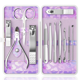 ZIZZON purple holographic case front view showing compact storage benefit