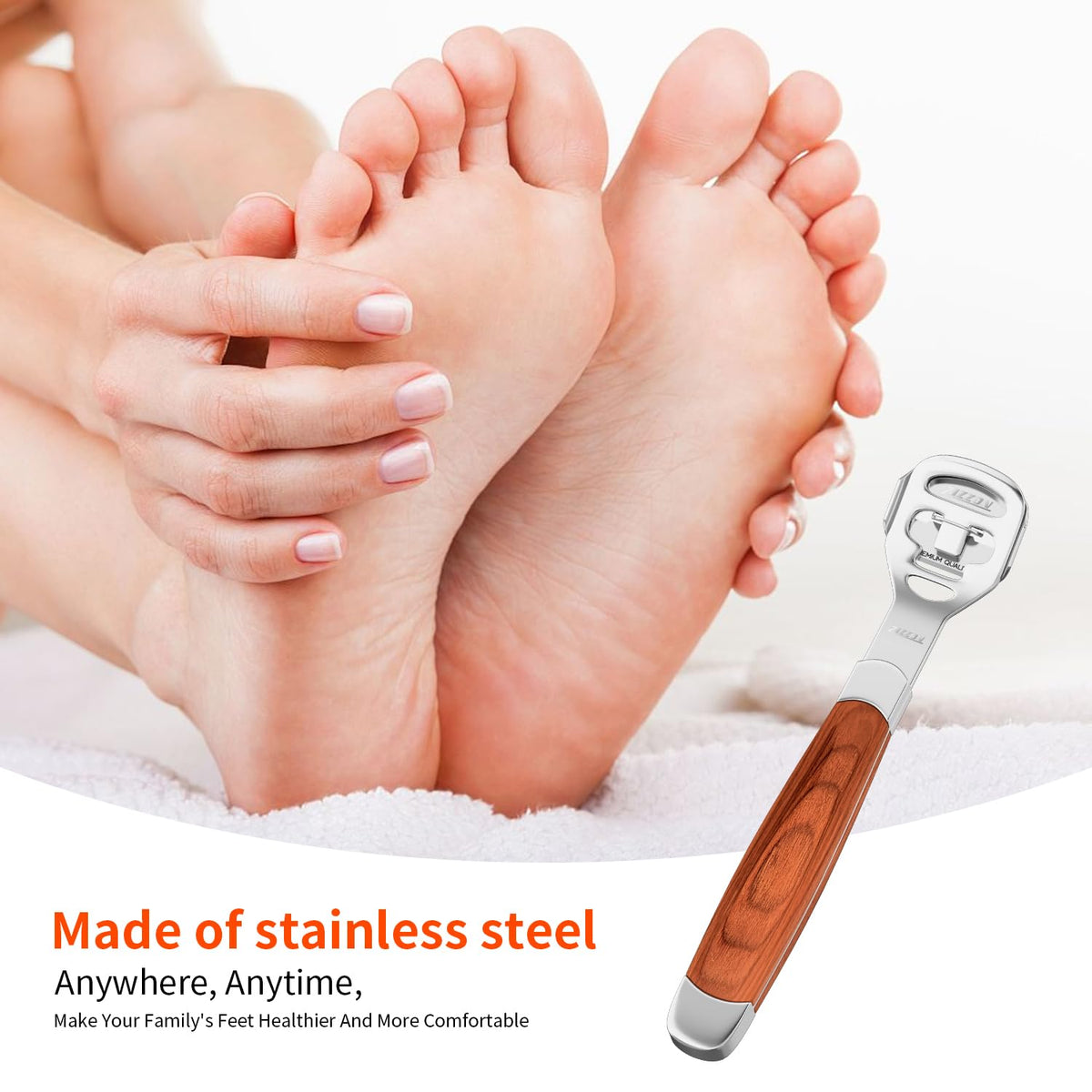 ZIZZON lifestyle bathroom setting presenting an at-home pedicure solution