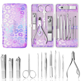 ZIZZON open manicure kit revealing organized tools for quick access