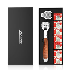 ZIZZON stainless-steel head close-up highlighting smooth polished blade quality