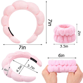 Zkptops headband worn for makeup application prevents smudges