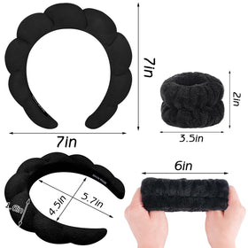 Zkptops headband size comparison against hand to demonstrate compact, flexible fit