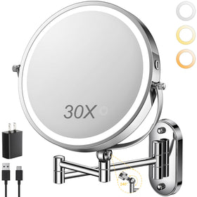 ZLOKLA front-mounted mirror showing full face view and cordless convenience