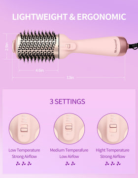 ZM ZHEMEI nylon pin and tufted bristles detail reducing tangles and damage