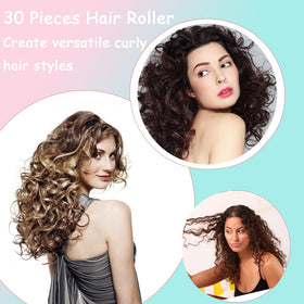 ZMD assorted colored rollers spread out to visualize size and styling options