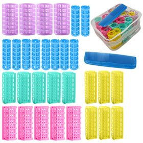 ZMD front packaging showing 30-piece roller set and zip bag for easy storage