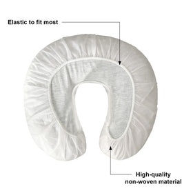 ZMDREAM fitted cover on crescent cushion demonstrating secure stretch fit
