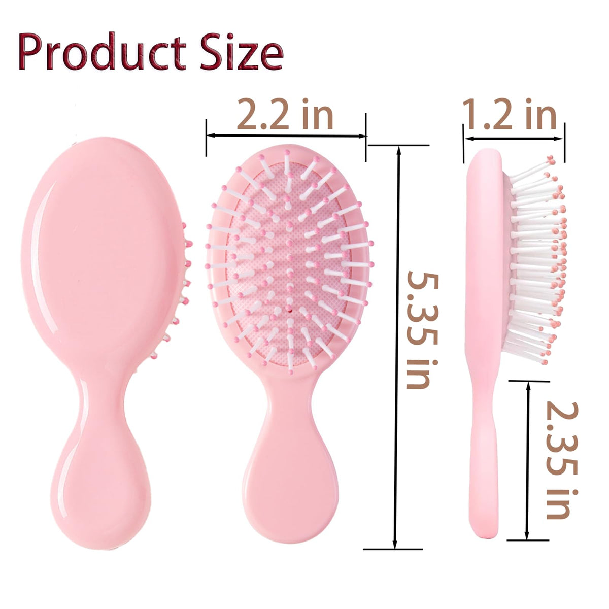 ZMOIVOK bristle closeup highlighting flexible bristles for gentle detangling