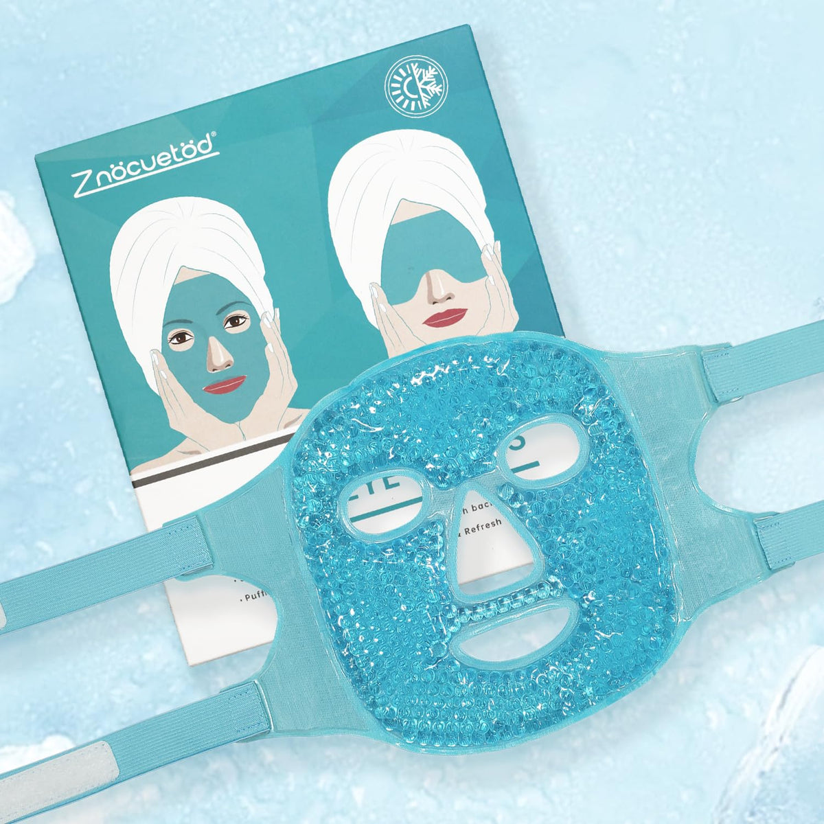 ZNÖCUETÖD mask on model side profile showing contouring fit benefit