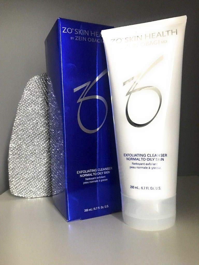 ZO SKIN HEALTH front packaging showing cleanser and clear skin benefits