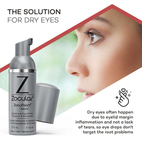 Zocular ZocuFoam ingredient presentation with okra (Zokrex), botanical soothing benefit