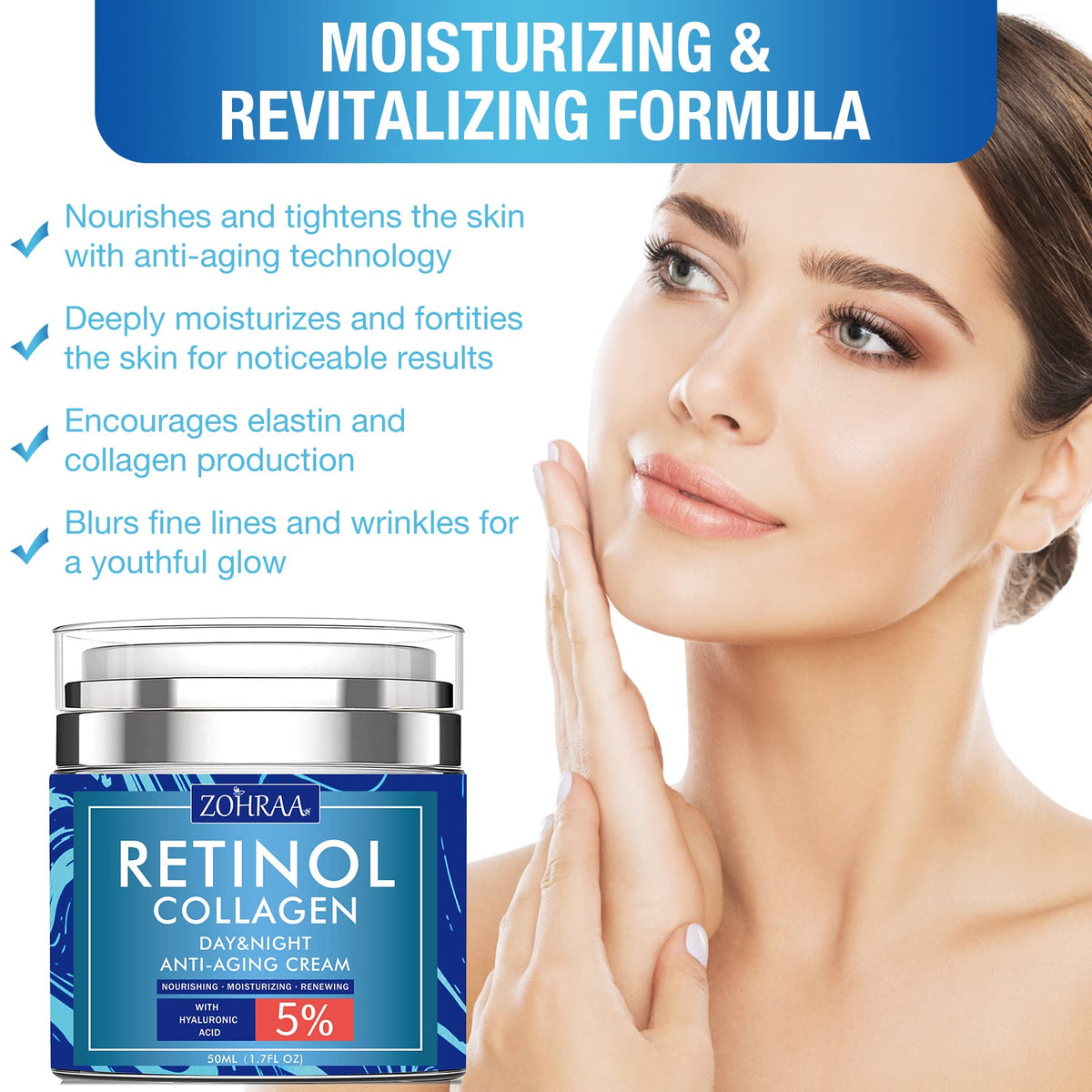 ZOHRAA cream on hand demonstrating quick absorption and non-greasy feel