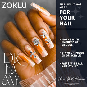 ZOKLU arranged eight cross styles displaying variety for mixed nails